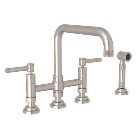 ROHL Campo Bridge Kitchen Faucet With Side Spray A3358ILWSSTN-2
